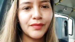 Alana_69 almost caught show boobs in bus