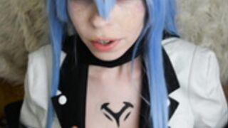 Bat Maisie - Esdeath cosplay blowjob