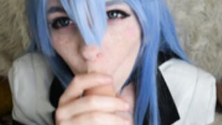 Bat Maisie - Esdeath cosplay blowjob