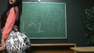 Teacher  breasts inflation and big ass