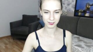 Angelica Jem skinny brunette strips. Perfect body 4