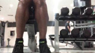 ebony fbb training - nice calves