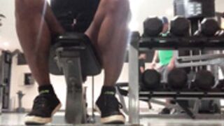 ebony fbb training - nice calves
