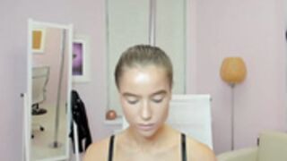 S@y_j0s7 touching and flexing muscle