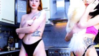 cool busty ginger her trash gypsy and their lapdog