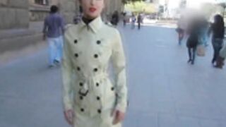 Marylin yusuf latex coat