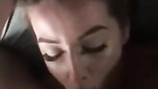 Cute girl gets a facial for breakfast