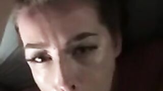 Cute girl gets a facial for breakfast