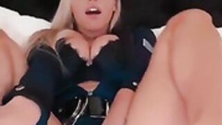 RealBrittFit cop masturbate