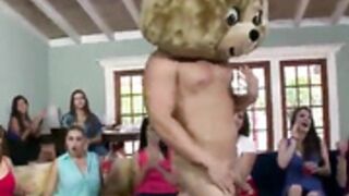 Dancing bear blowbang