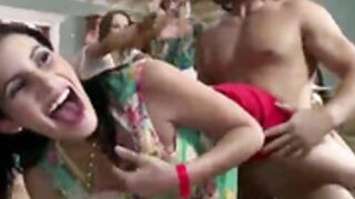 Dancing bear blowbang