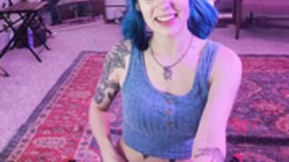 Mythic Maggie blowjob and footjob