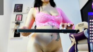 Angie Rivera Tigreros being a tease with dildo